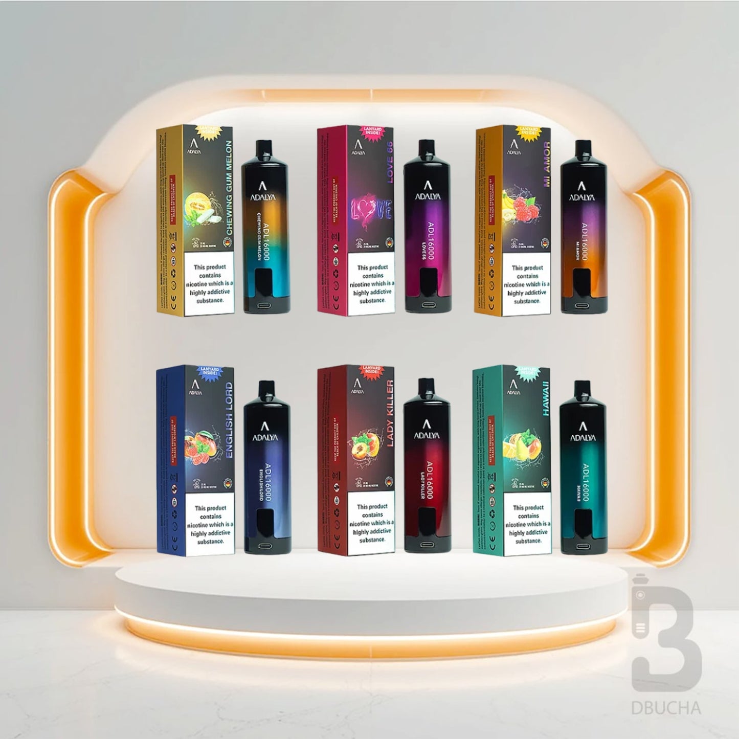 Jednorazówki - E papieros - Polska - Adalya - ADL16000 - 16K - Flavor Mix - Najtańsze