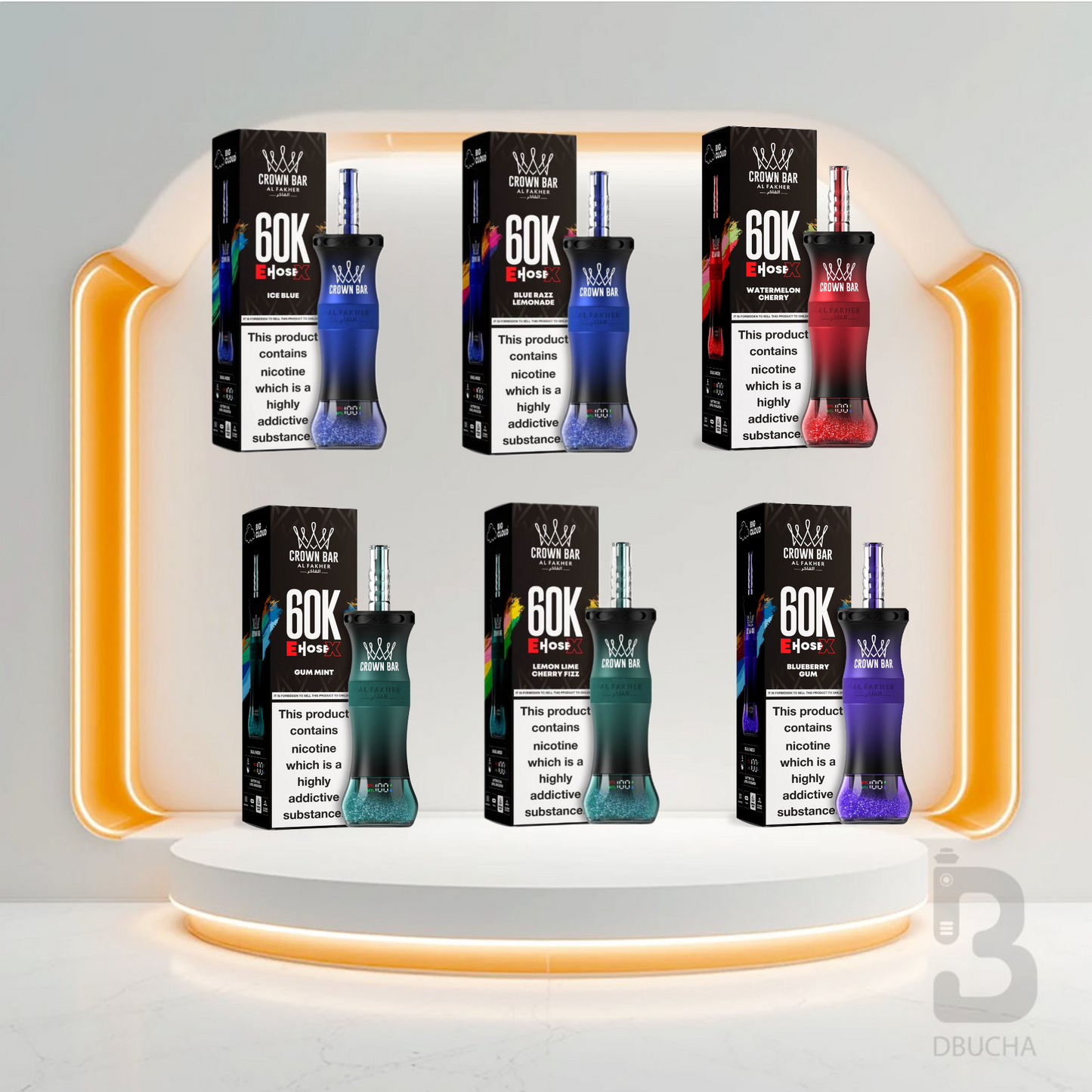 Jednorazówki - E papieros - Al Fakher - Crown Bar E-Hose X - 60K - Mix - Najtańsze