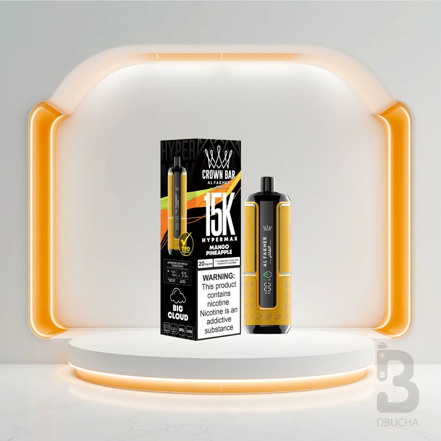 Jednorazówki - E papieros - Polska - Al Fakher - HyperMax - 15K - Mango Pineapple - Najtańsze