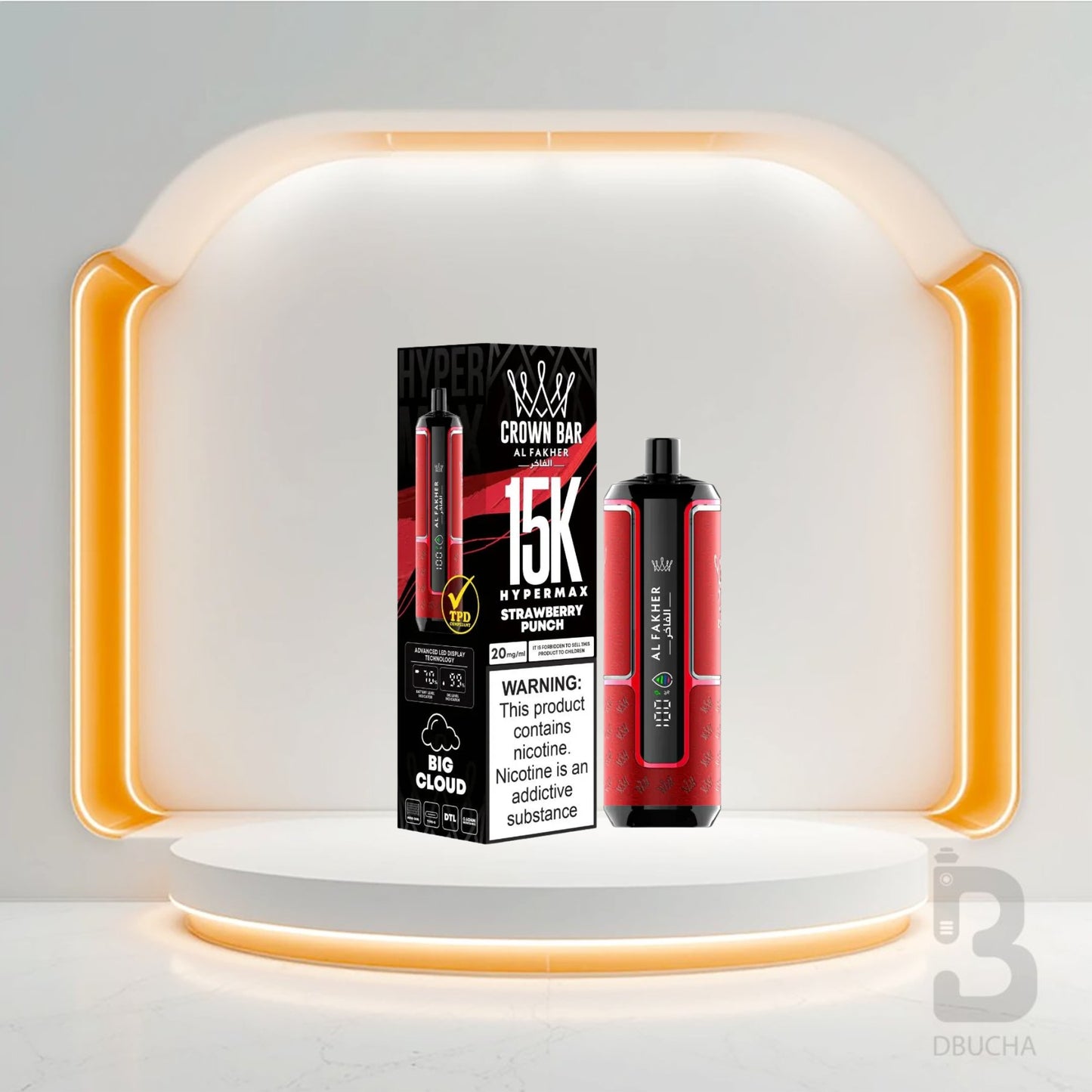 Jednorazówki - E papieros - Polska - Al Fakher - HyperMax - 15K - Strawberry Punch - Najtańsze