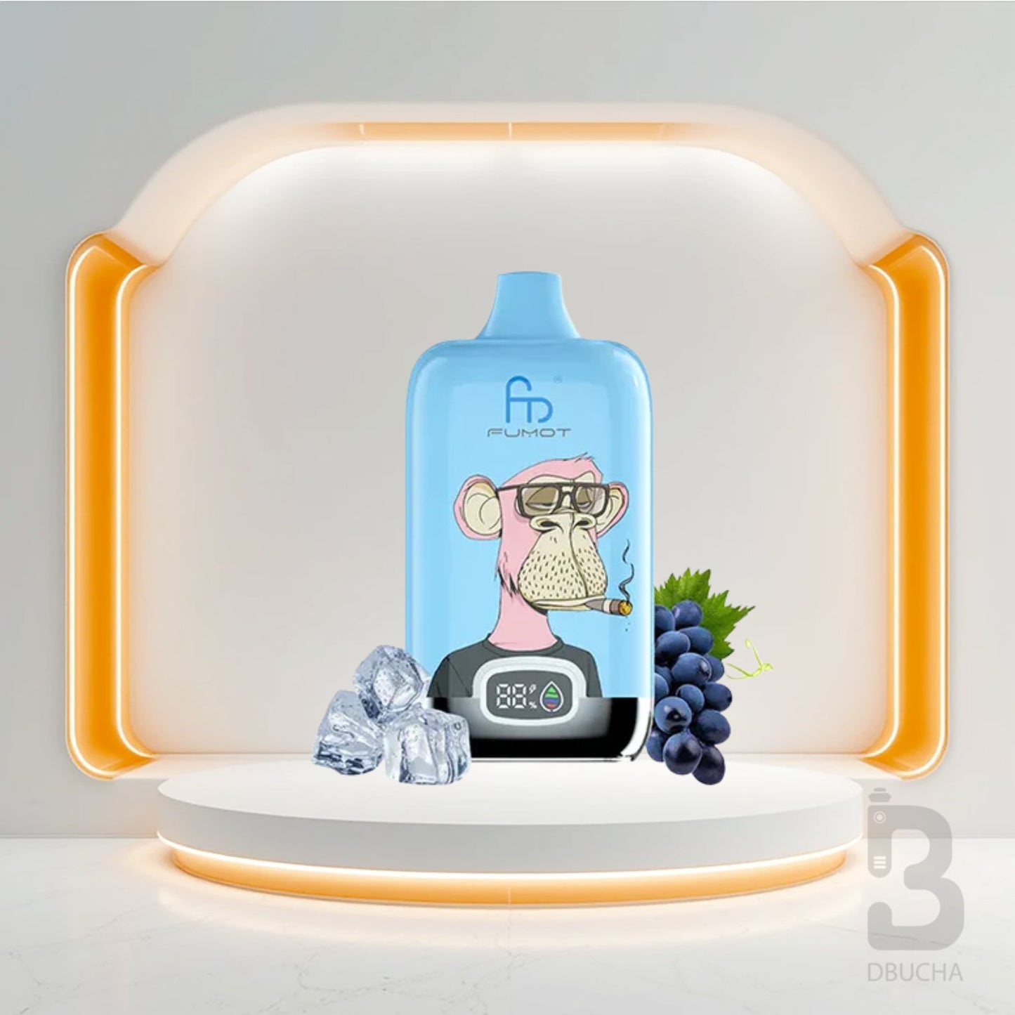 Jednorazówki - E papieros - Polska - Fumot - Digital Box - 12K - Grape Ice - Najtańsze
