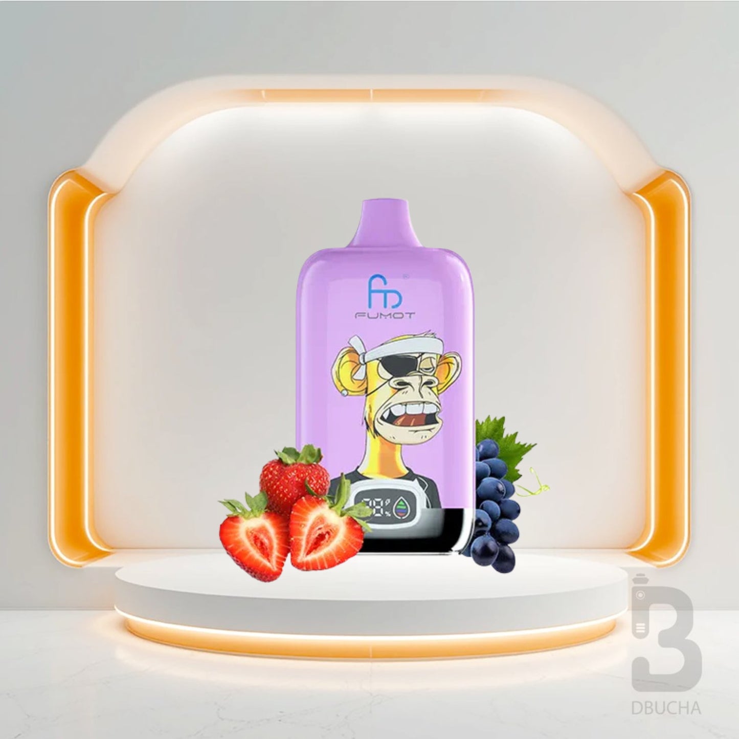 Jednorazówki - E papieros - Polska - Fumot - Digital Box - 12K - Strawberry Grape - Najtańsze