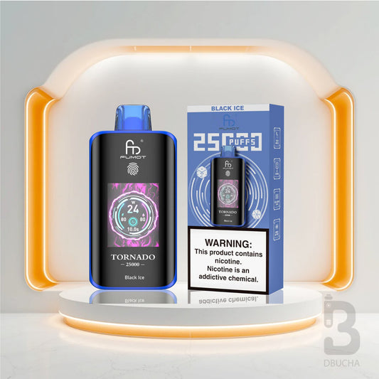 Jednorazówki - E papieros - Polska - Fumot - Tornado - 25K - Black Ice - Najtańsze