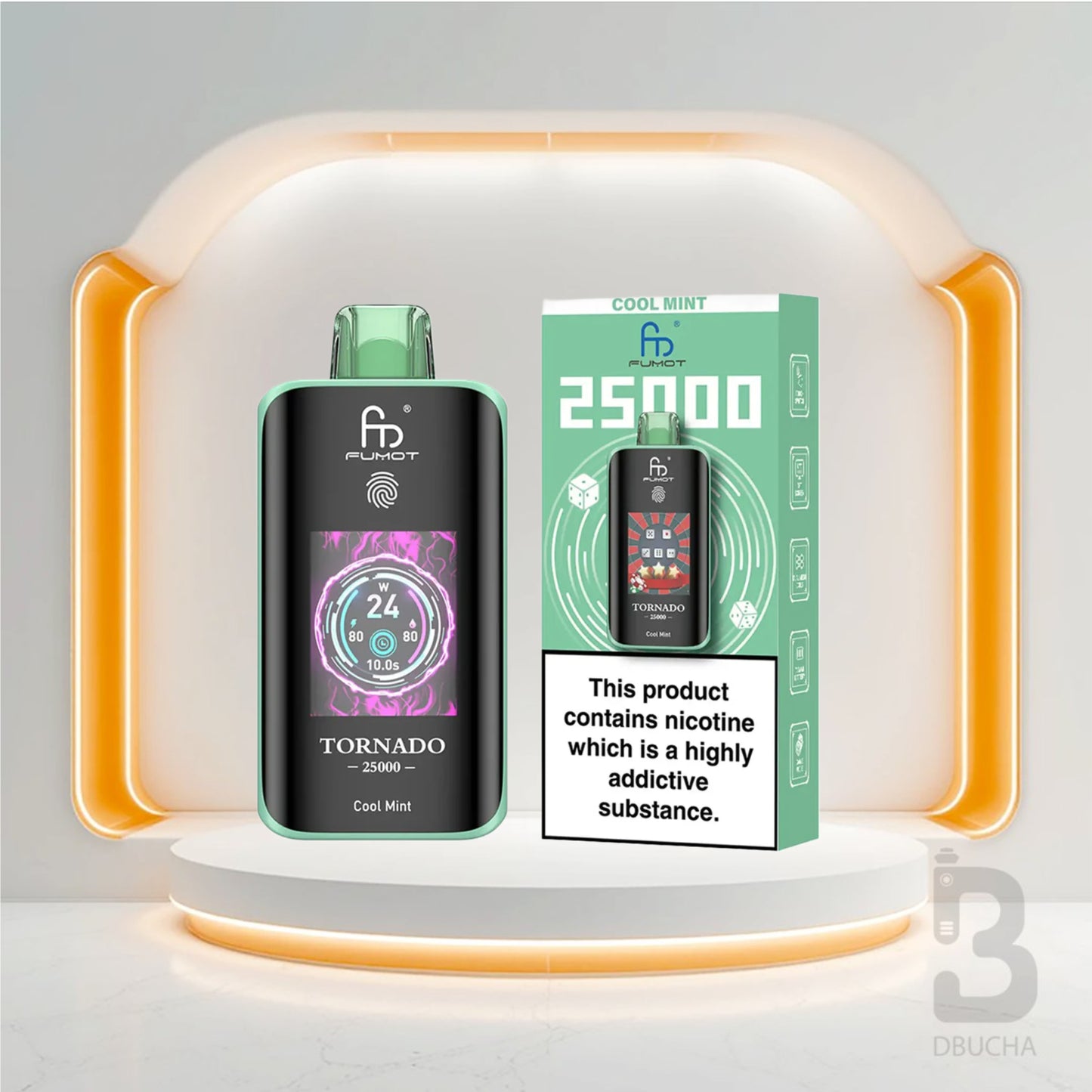 Jednorazówki - E papieros - Polska - Fumot - Tornado - 25K - Cool Mint - Najtańsze