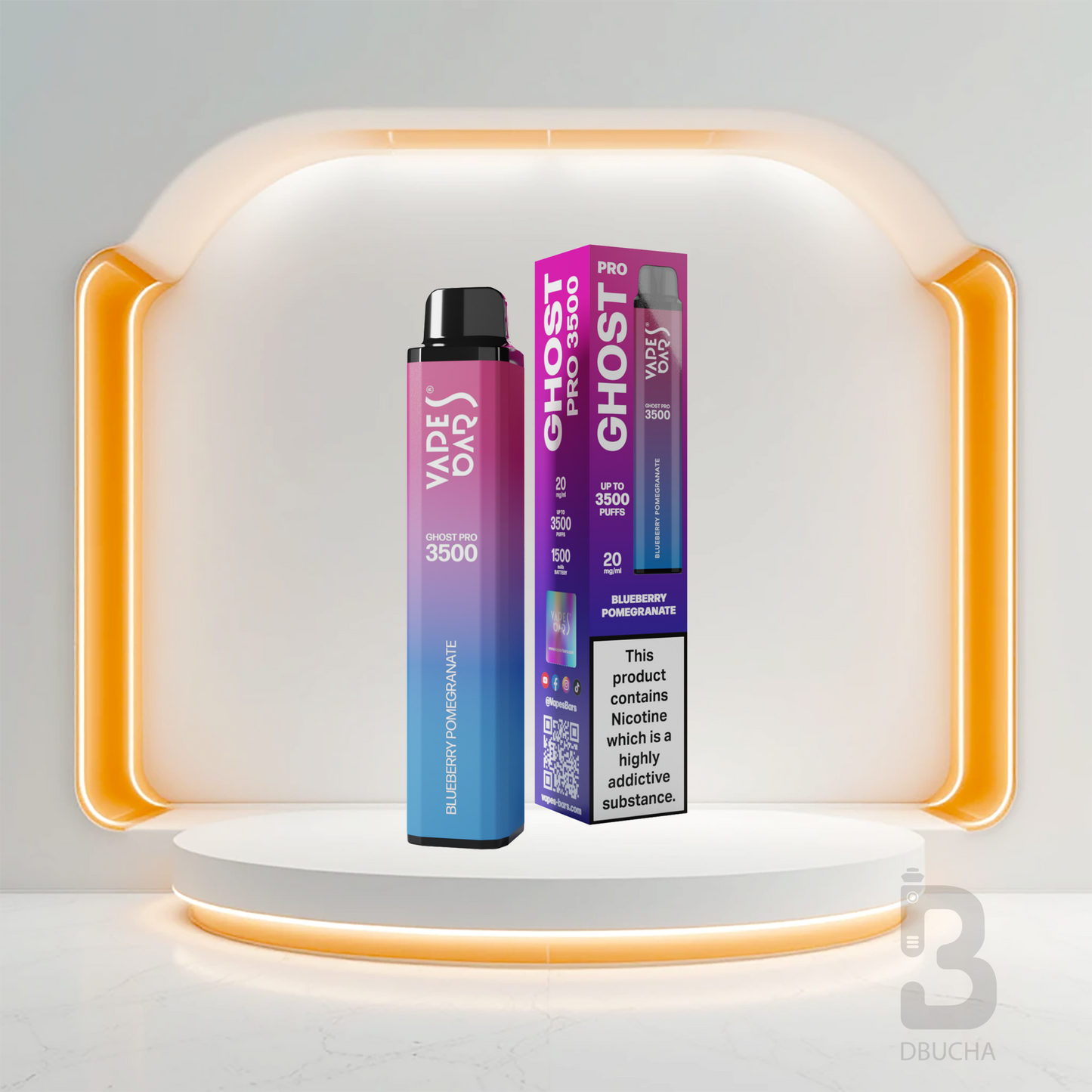 Ghost® Pro 3500 - E-Papieros jednorazowy - 2% Nikotyny