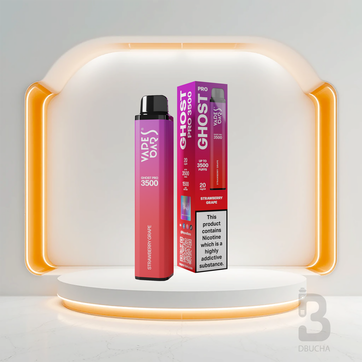 Ghost® Pro 3500 - E-Papieros jednorazowy - 2% Nikotyny