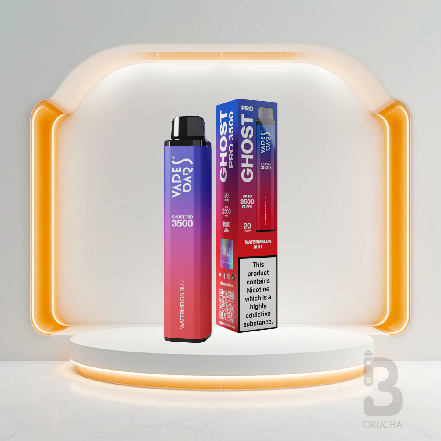 Ghost® Pro 3500 - E-Papieros jednorazowy - 2% Nikotyny