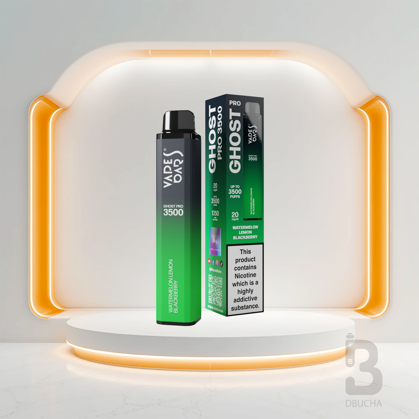 Ghost® Pro 3500 - E-Papieros jednorazowy - 2% Nikotyny