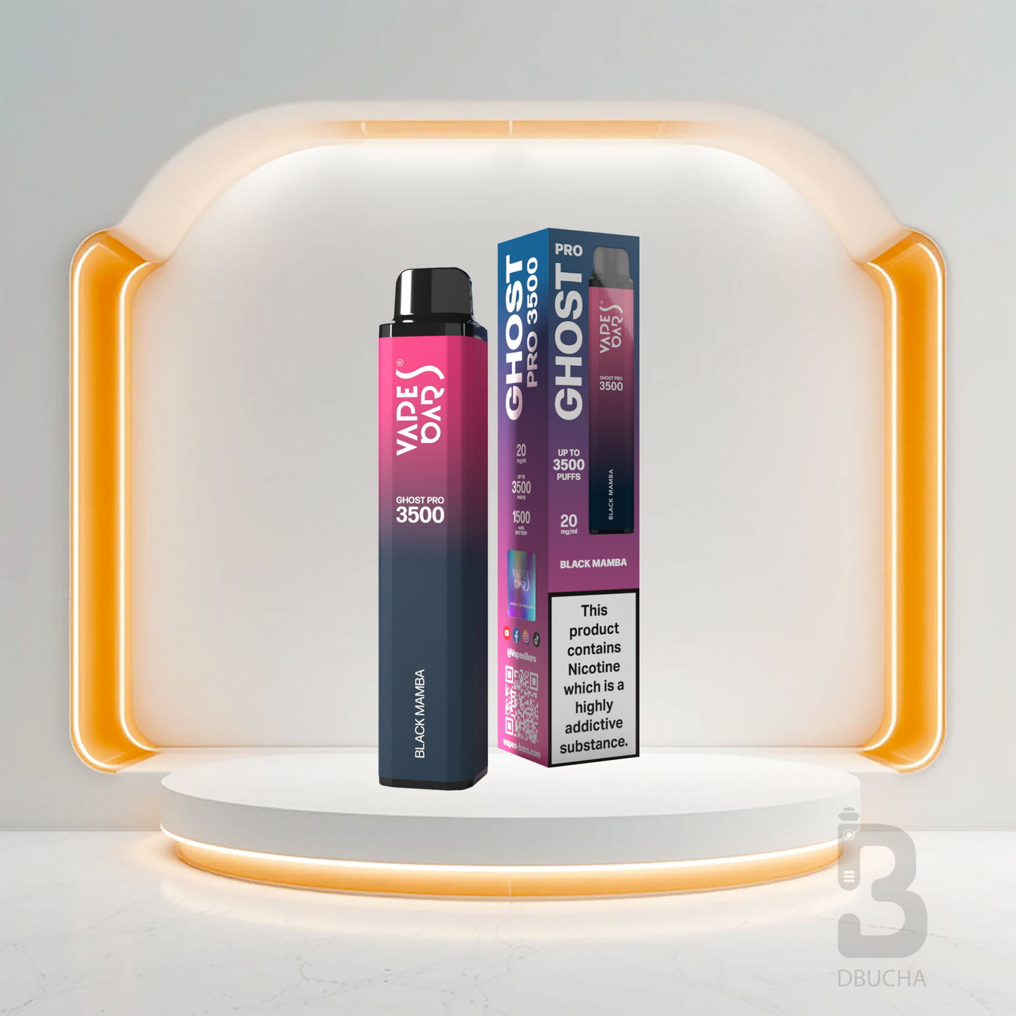 Ghost® Pro 3500 - E-Papieros jednorazowy - 2% Nikotyny