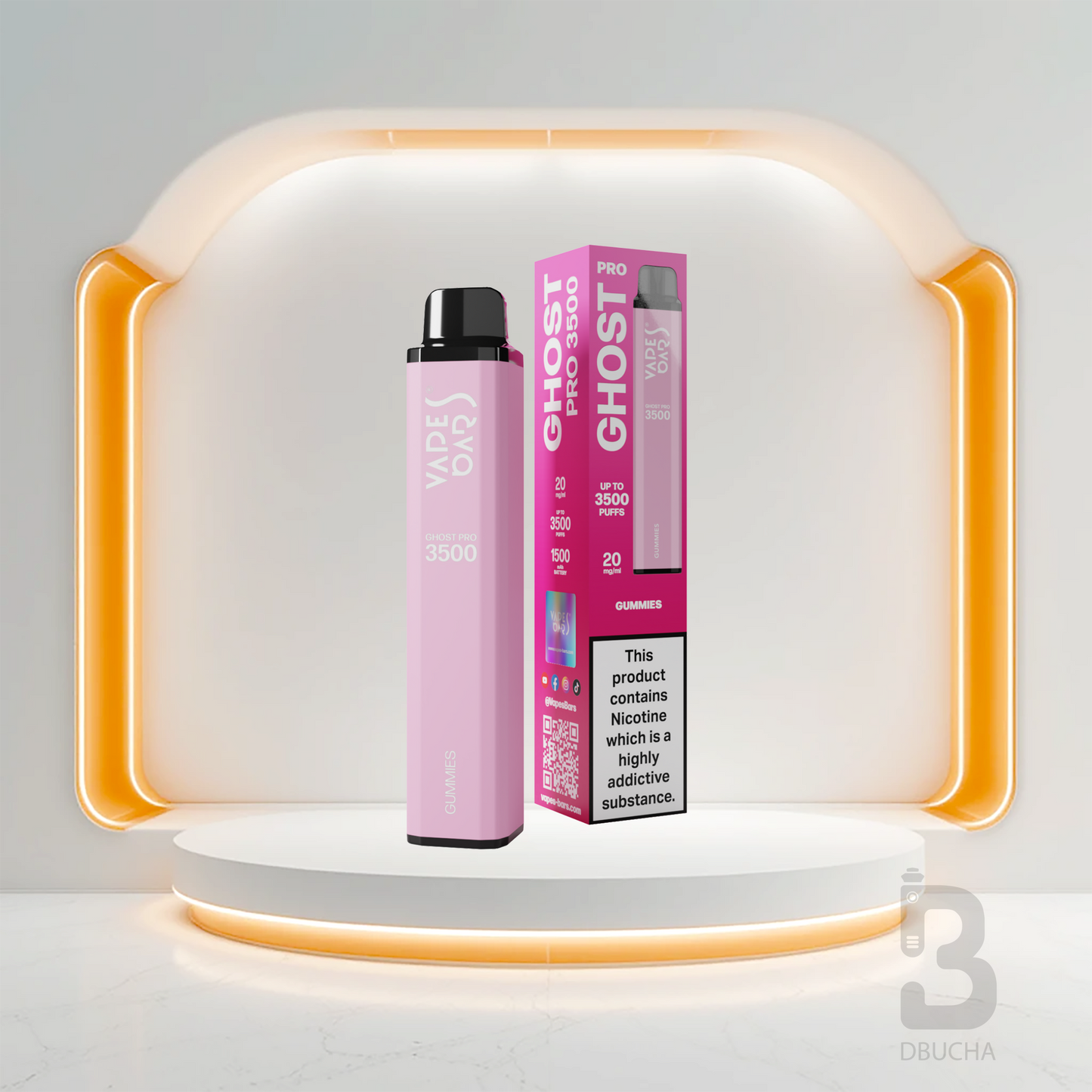 Ghost® Pro 3500 - E-Papieros jednorazowy - 2% Nikotyny