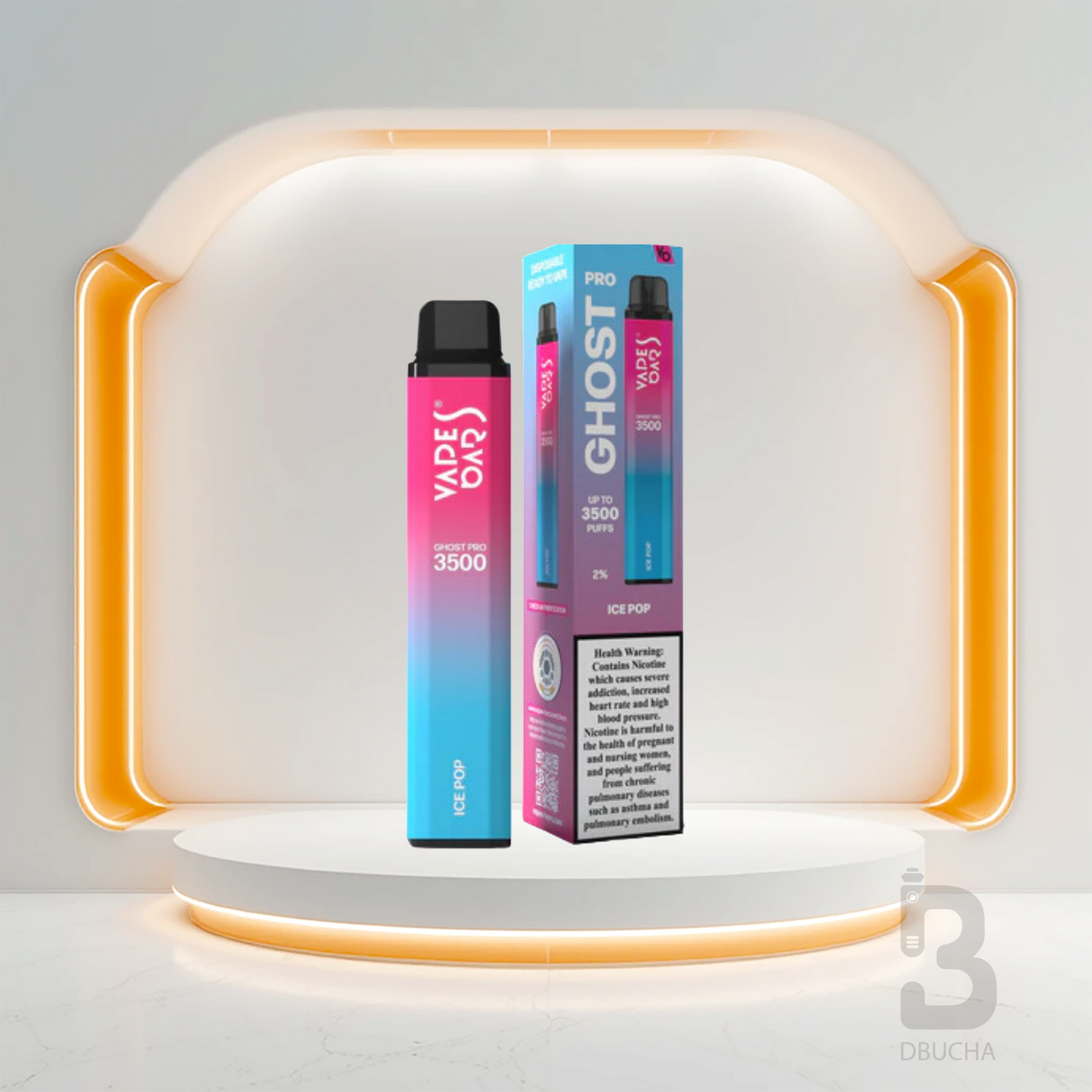 Ghost® Pro 3500 - E-Papieros jednorazowy - 2% Nikotyny