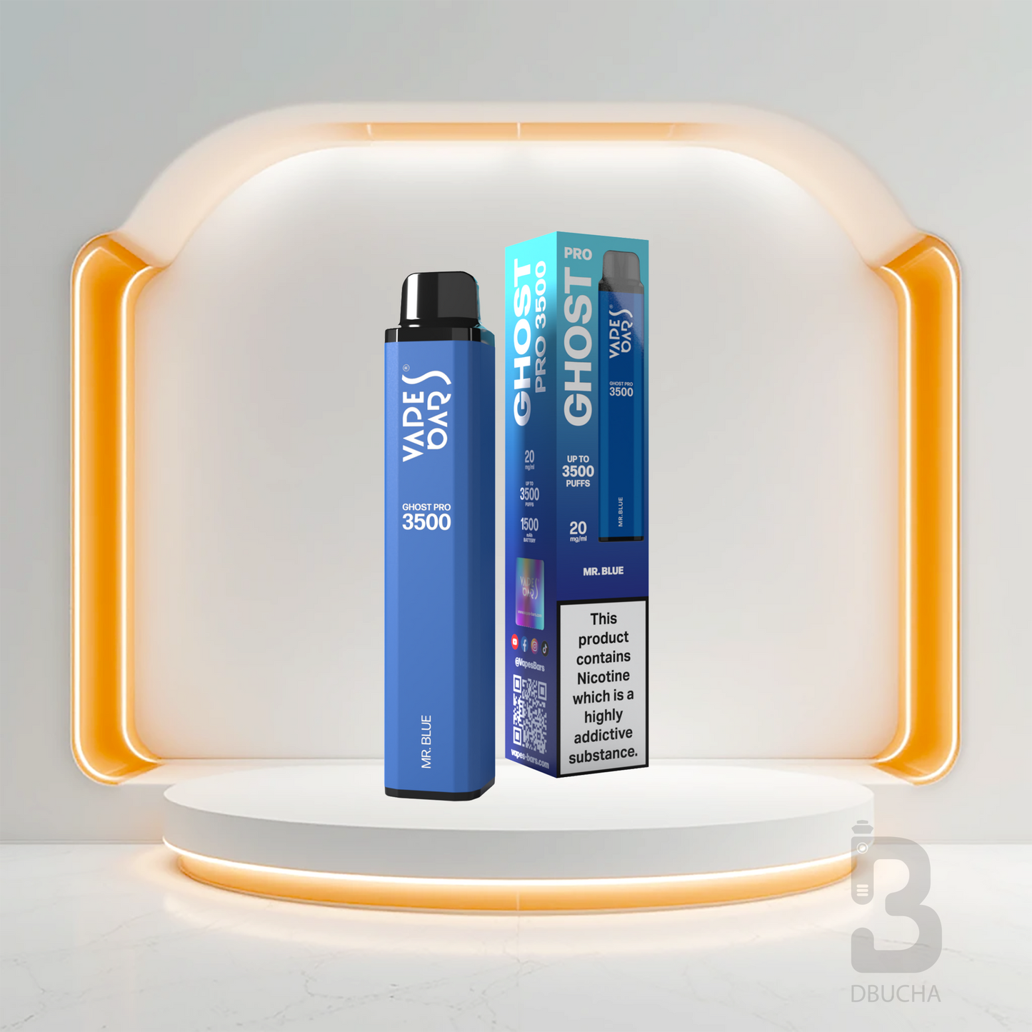 Ghost® Pro 3500 - E-Papieros jednorazowy - 2% Nikotyny