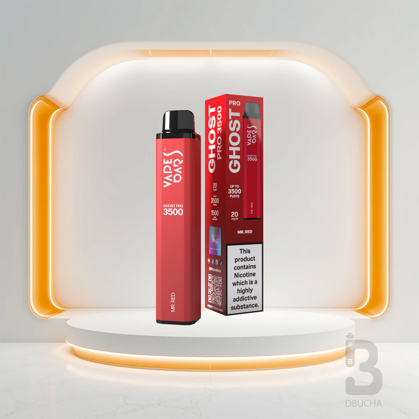Ghost® Pro 3500 - E-Papieros jednorazowy - 2% Nikotyny
