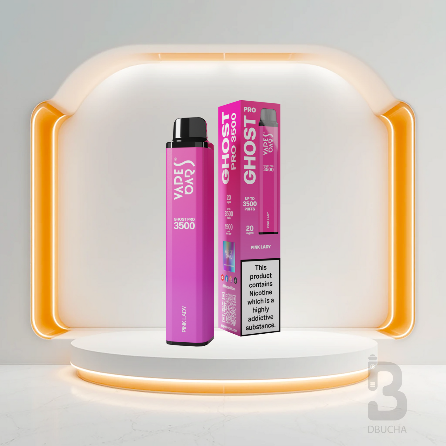 Ghost® Pro 3500 - E-Papieros jednorazowy - 2% Nikotyny