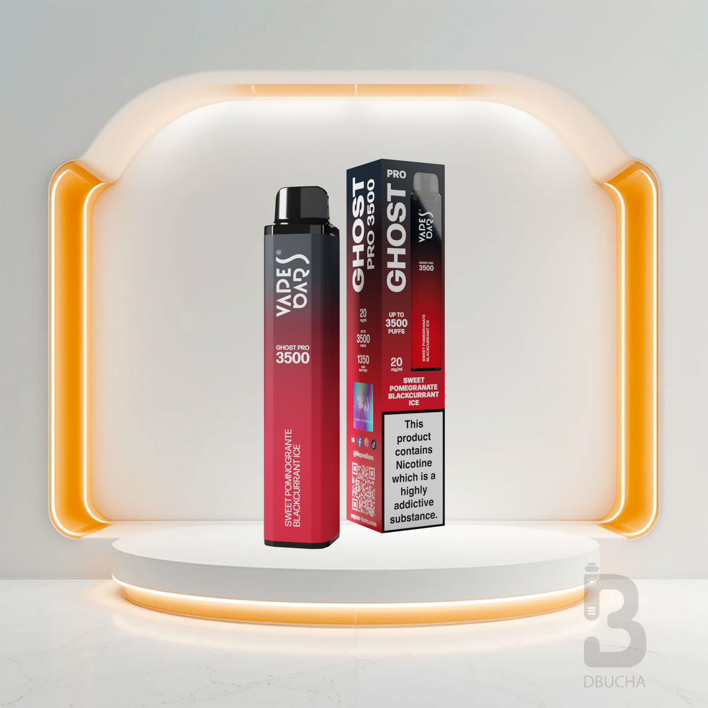 Ghost® Pro 3500 - E-Papieros jednorazowy - 2% Nikotyny
