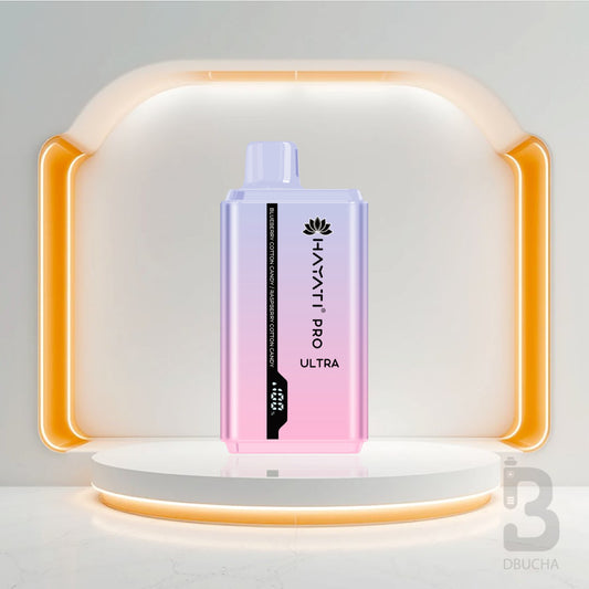 Jednorazówki - E papieros - Polska - Hayati - Pro Ultra - 15K - Blueberry Cotton Candy / Raspberry Cotton Candy - Najtańsze