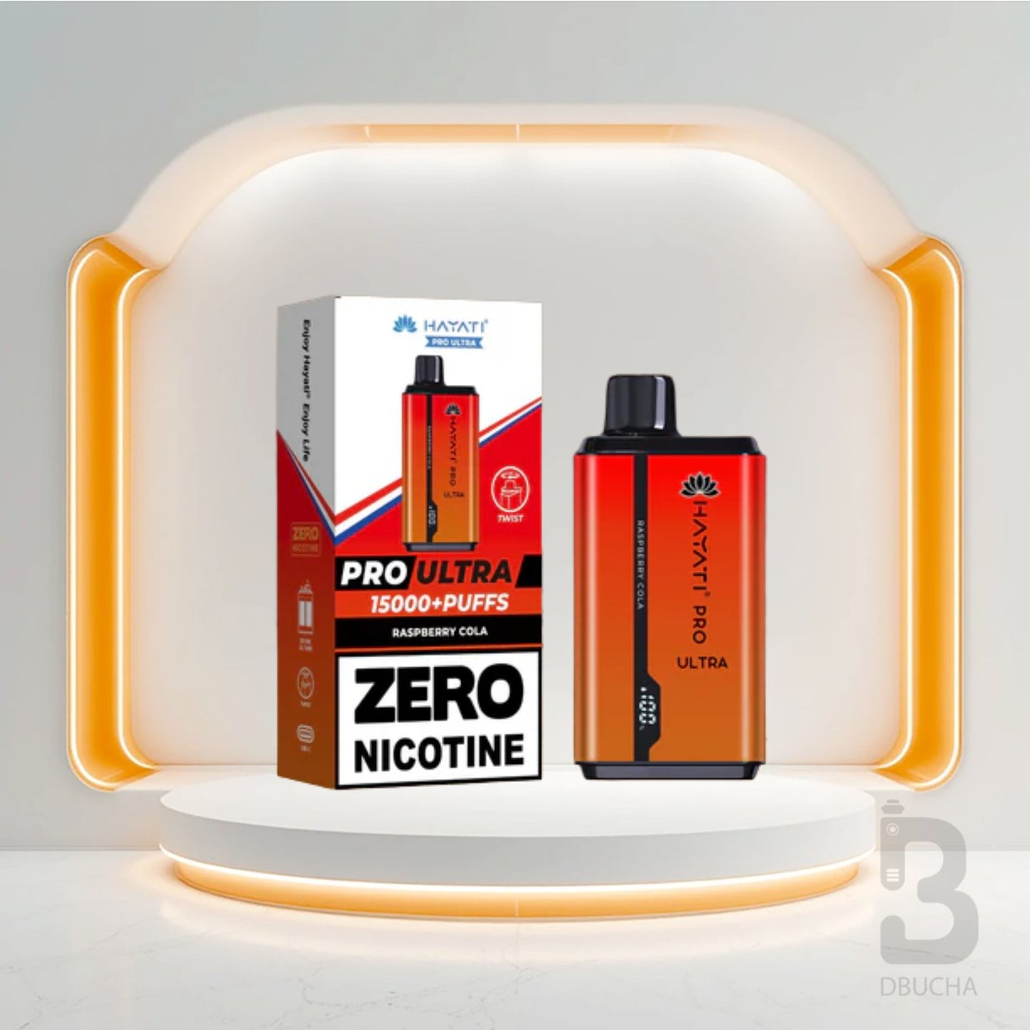 Jednorazówki - E papieros - Polska - Hayati - Pro Ultra - 15K - Raspberry Cola - 0 Nicotine - Najtańsze