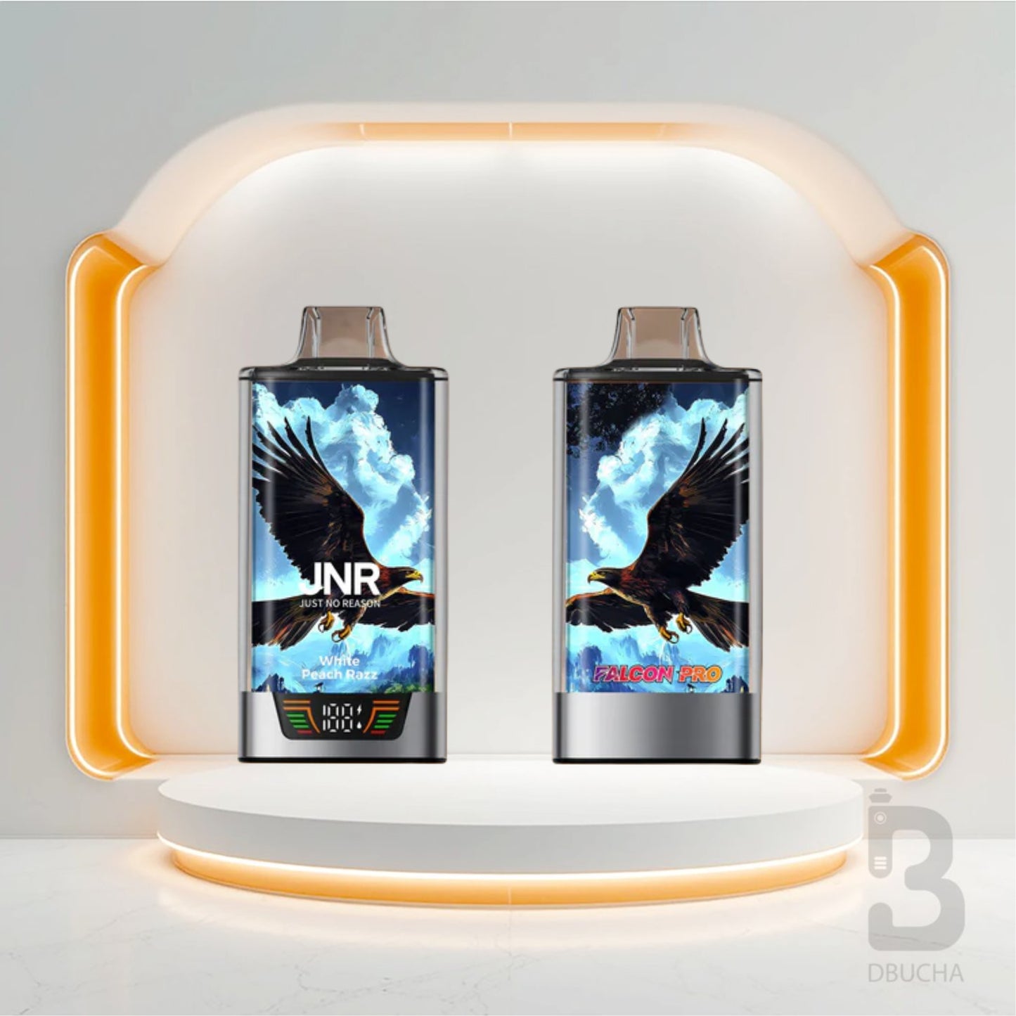 Jednorazówki - E papieros - Polska - JNR - Falcon Pro - 28K - White Peach Razz - Najtańsze