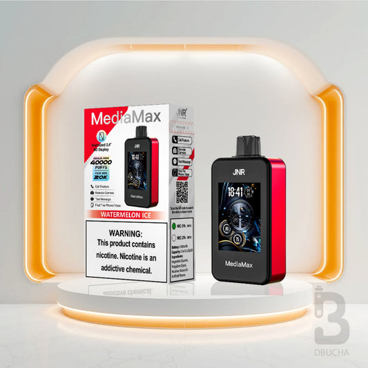 Jednorazówki - E papieros - Polska - JNR - Media Max - 40K - Watermelon Ice - Najtańsze