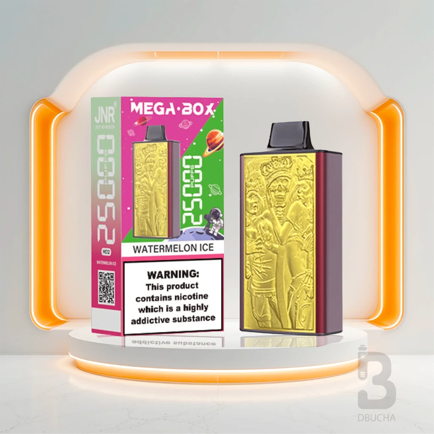 Jednorazówki - E papieros - Polska - JNR - Mega Box - 25K - Watermelon Ice - Najtańsze