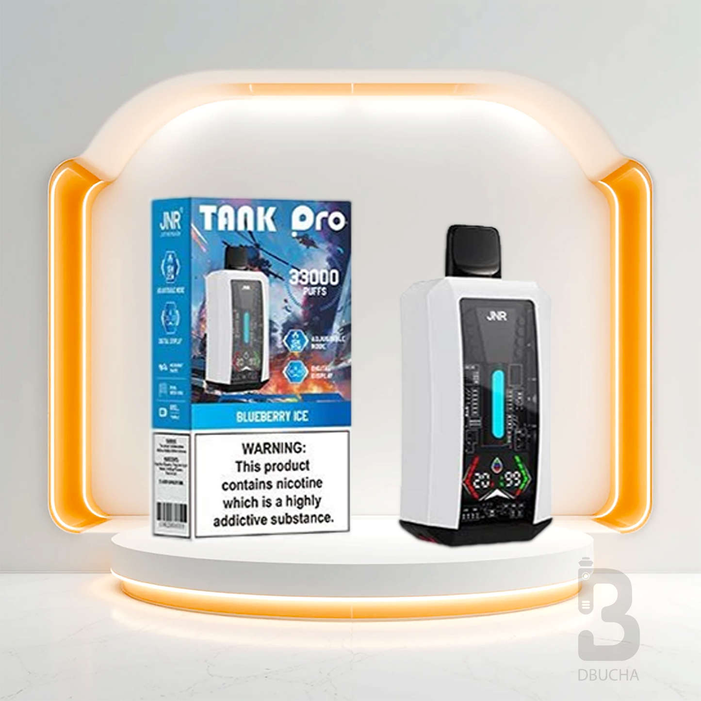 JNR - Tank Pro - 33K - 2% nikotyny - E-Papieros jednorazowy