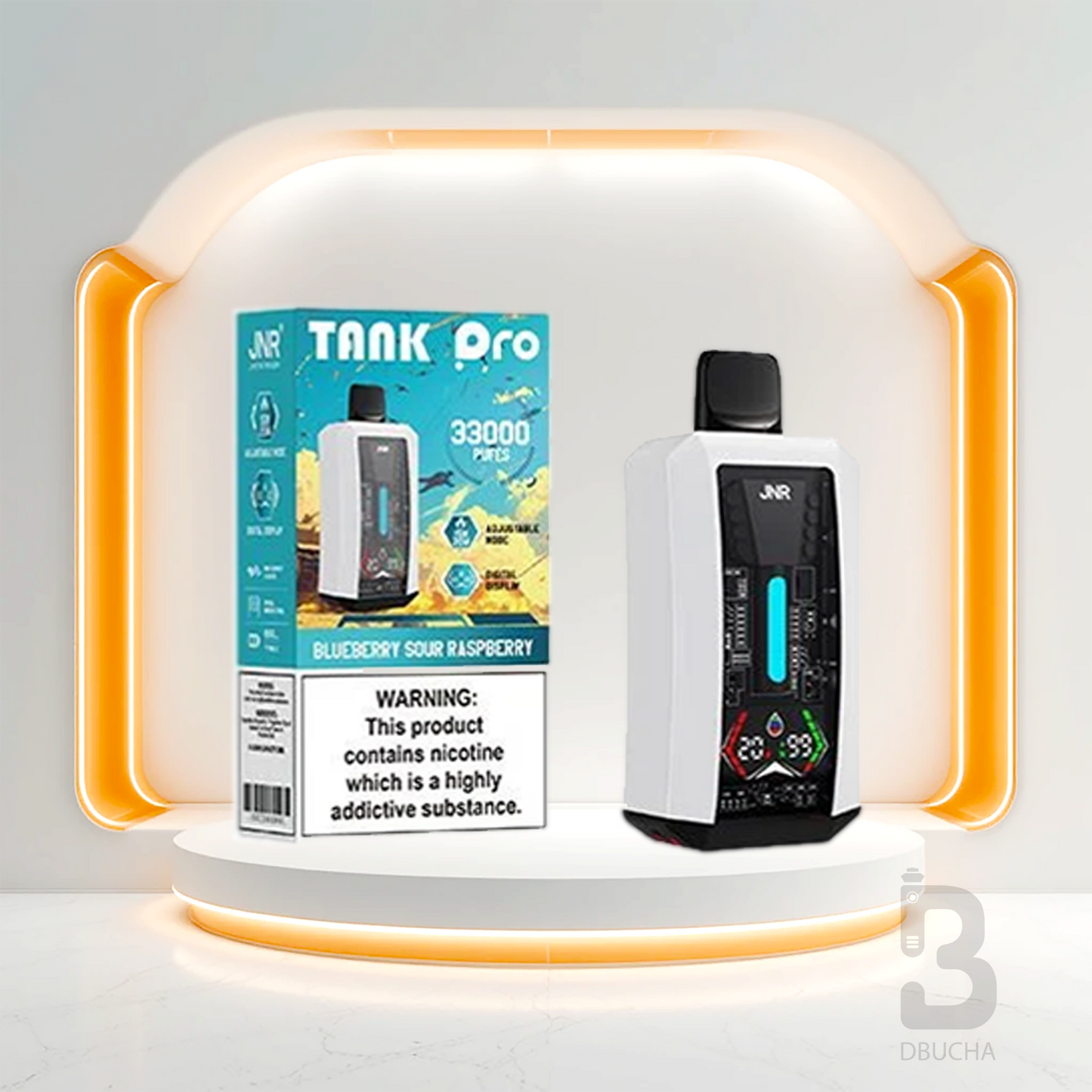 JNR - Tank Pro - 33K - 2% nikotyny - E-Papieros jednorazowy