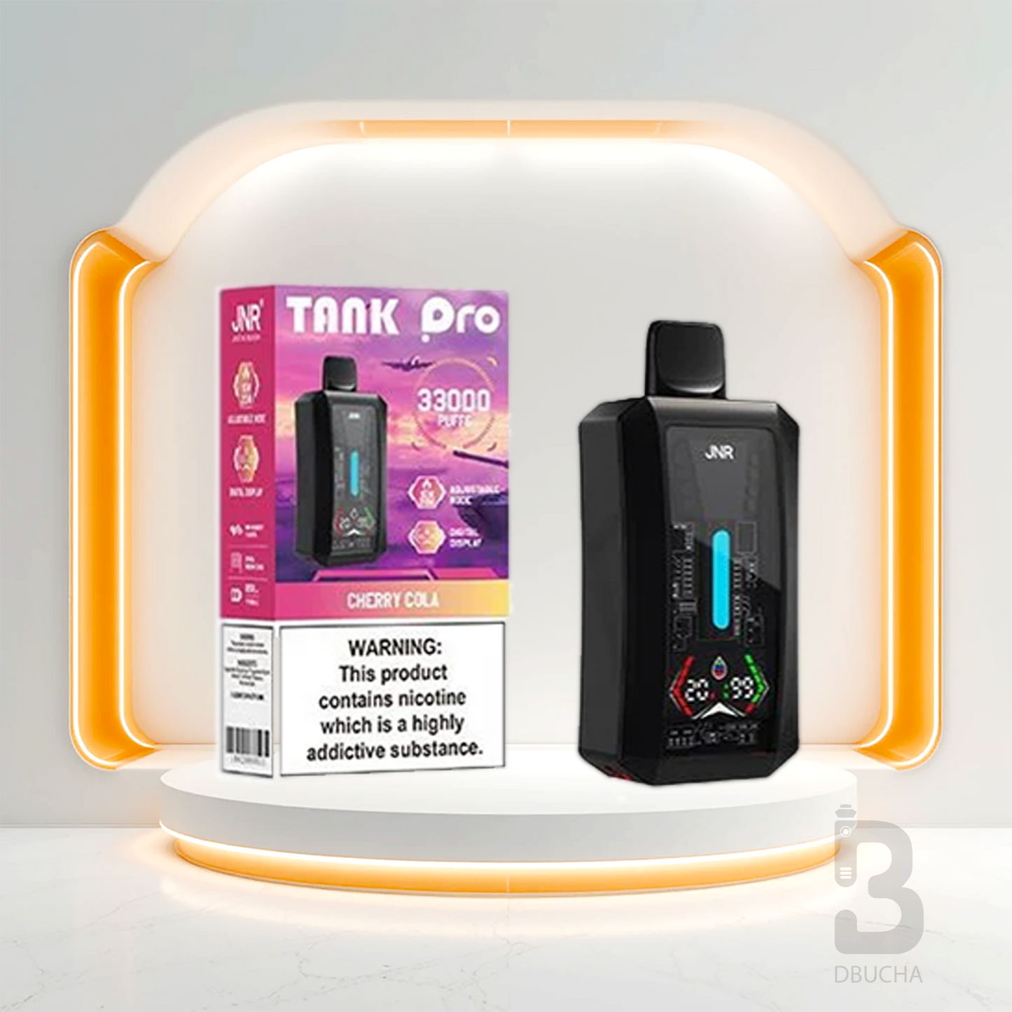 JNR - Tank Pro - 33K - 2% nikotyny - E-Papieros jednorazowy