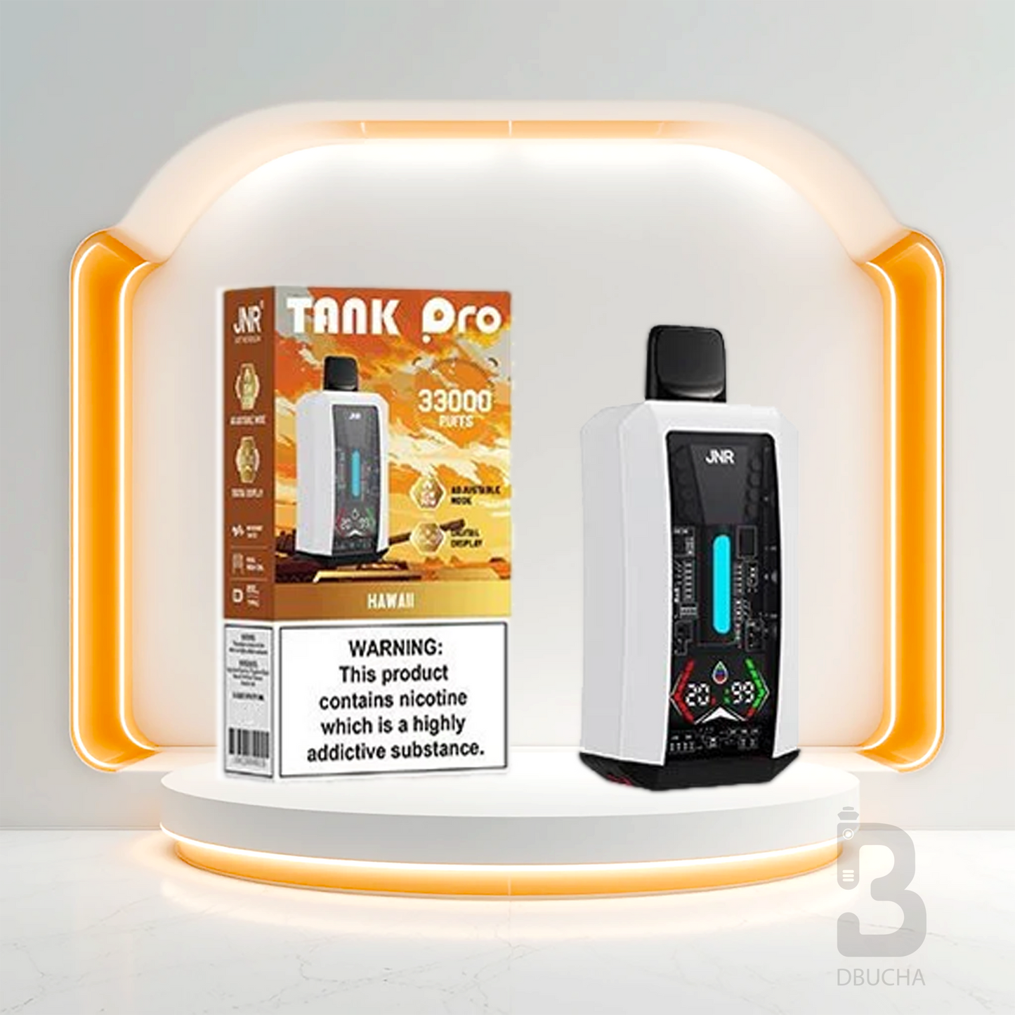 JNR - Tank Pro - 33K - 2% nikotyny - E-Papieros jednorazowy