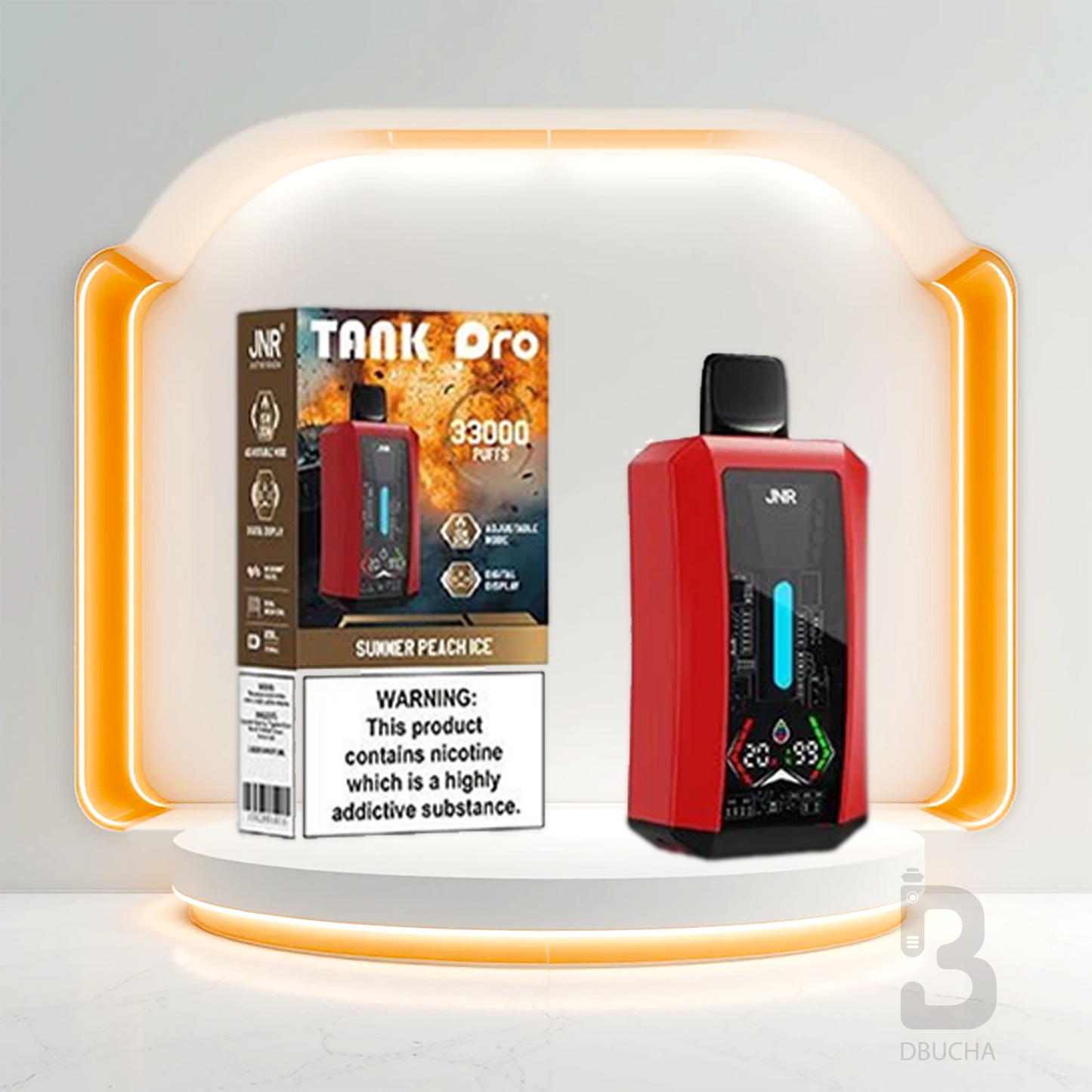 JNR - Tank Pro - 33K - 2% nikotyny - E-Papieros jednorazowy