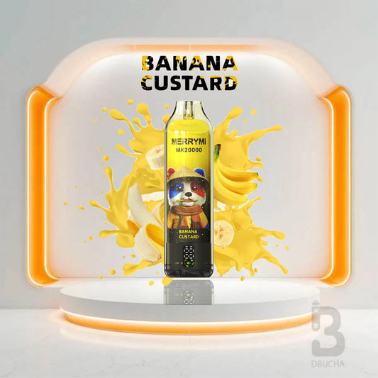 Jednorazówki - E papieros - Polska - MerryMi - MK20000 - 20K - Banana Custard - Najtańsze