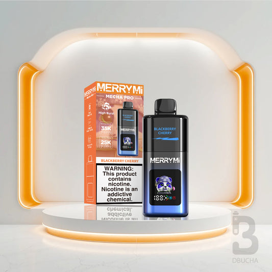 Jednorazówki - E papieros - Polska - MerryMi - Mecha Pro - 35K - Blackberry Cherry - Najtańsze
