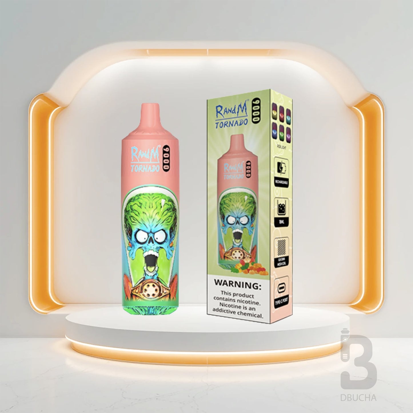 Jednorazówki - E papieros - Polska - RAndM - Tornado - 9K - Gummy Bear - Najtańsze