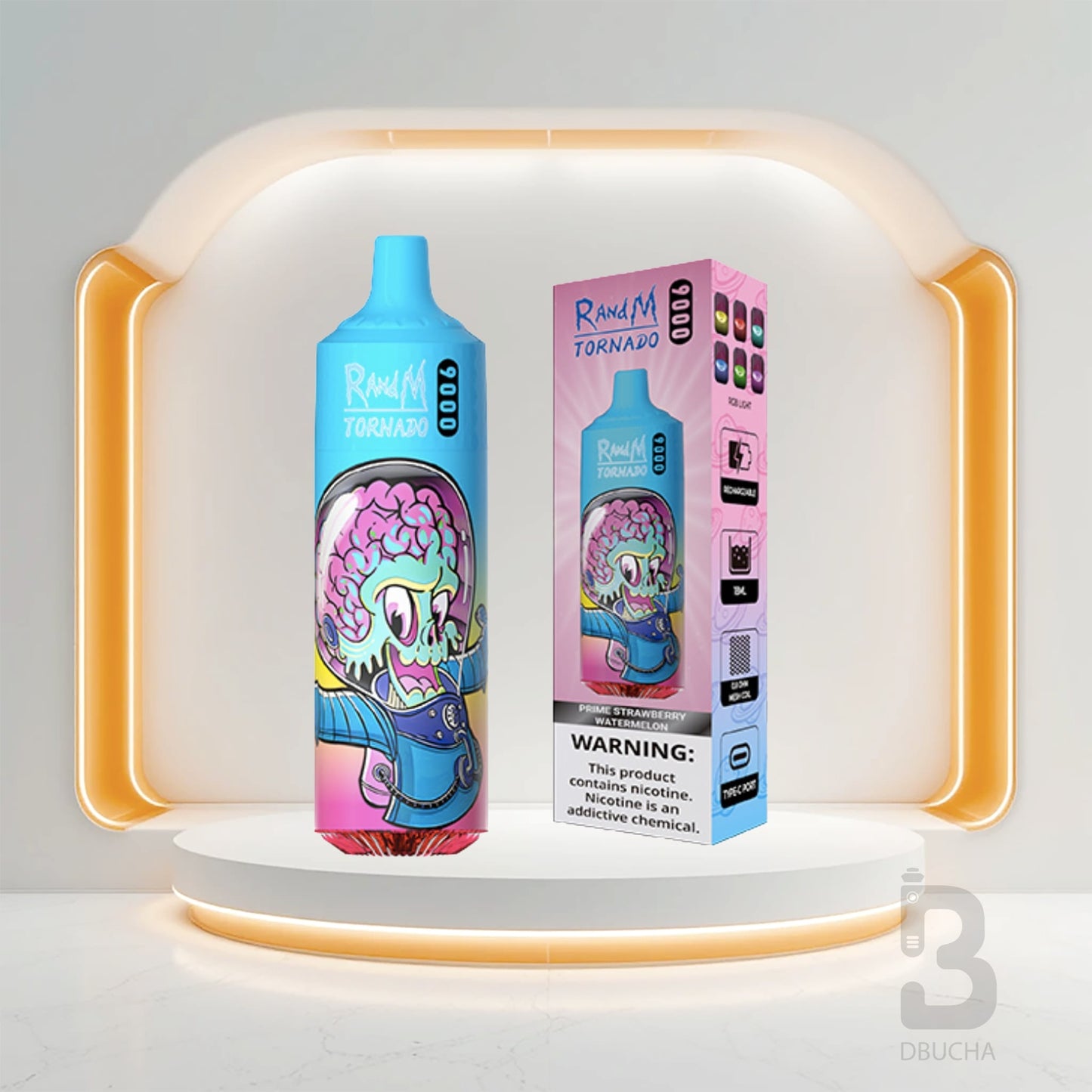 Jednorazówki - E papieros - Polska - RAndM - Tornado - 9K - Prime Strawberry Watermelon - Najtańsze