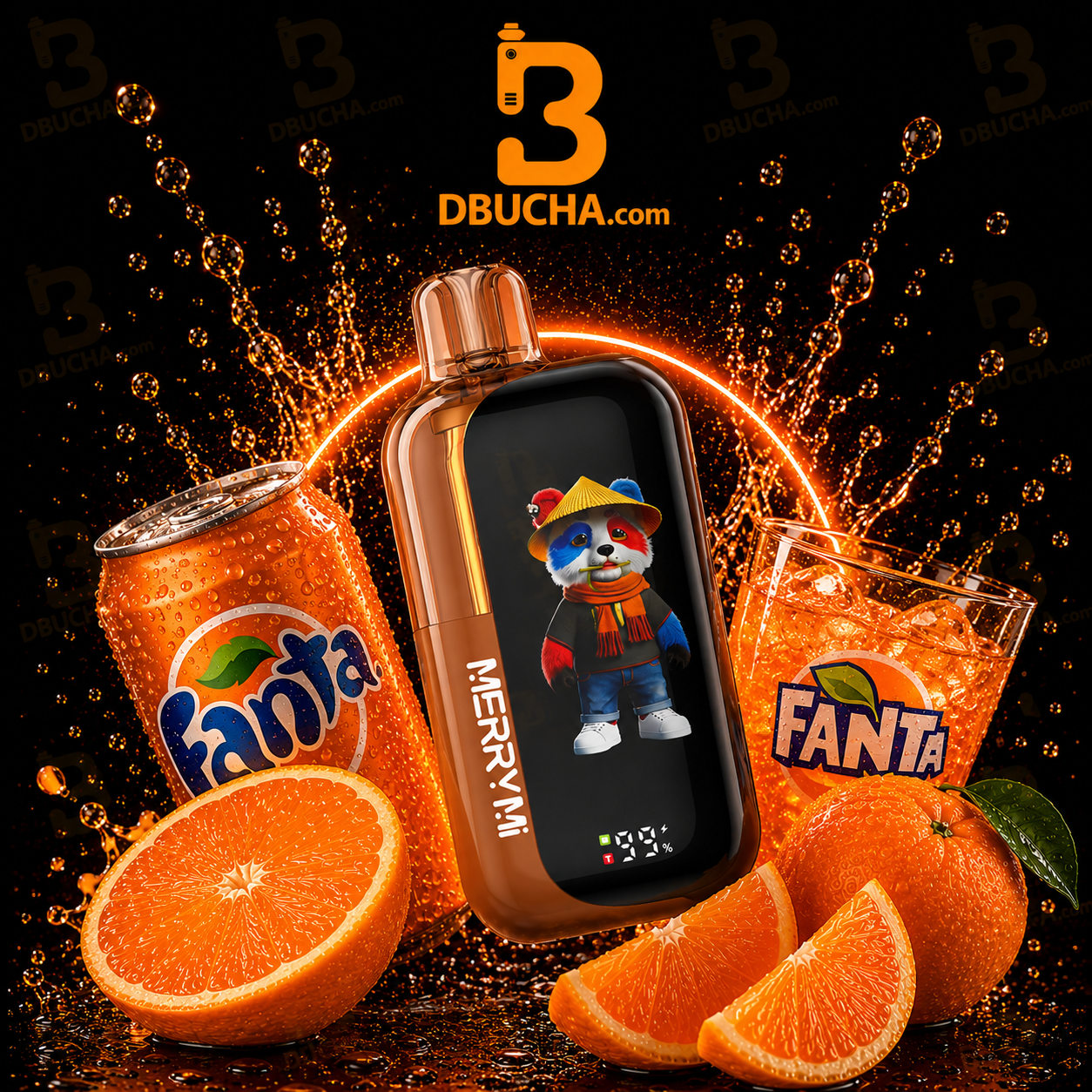 Jednorazówka MerryMi Panda-X 40K smak Fanta