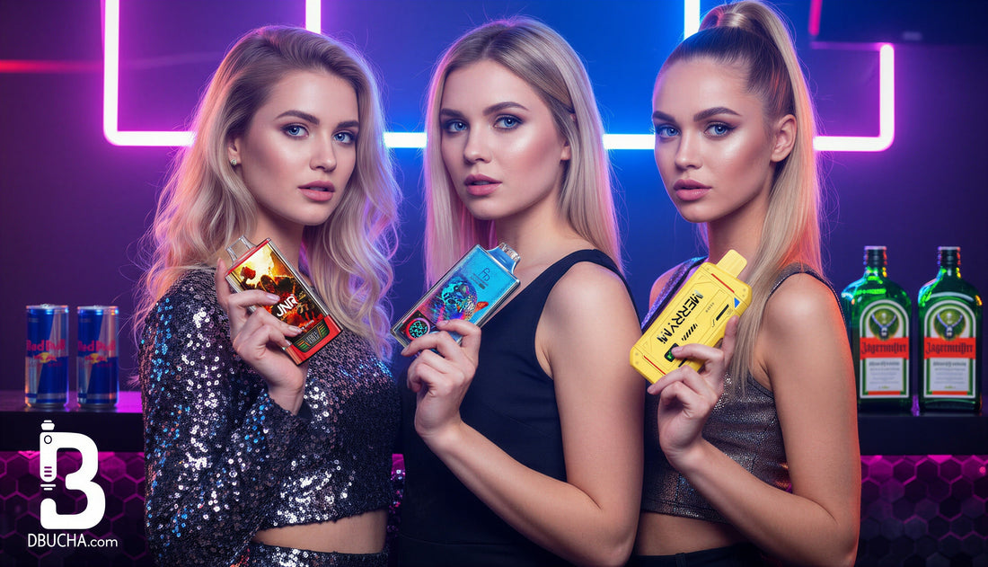 Blondynka wybiera smak jednorazówki e-papieros do drinku. Poradnik łączenia smaków i dużej ilości buchów (Merrymi, Fumot).