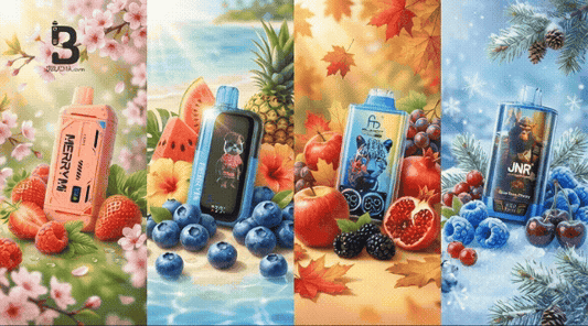 Najlepsze smaki jednorazówki e papieros na każdą porę roku.🍂❄️🌸☀️