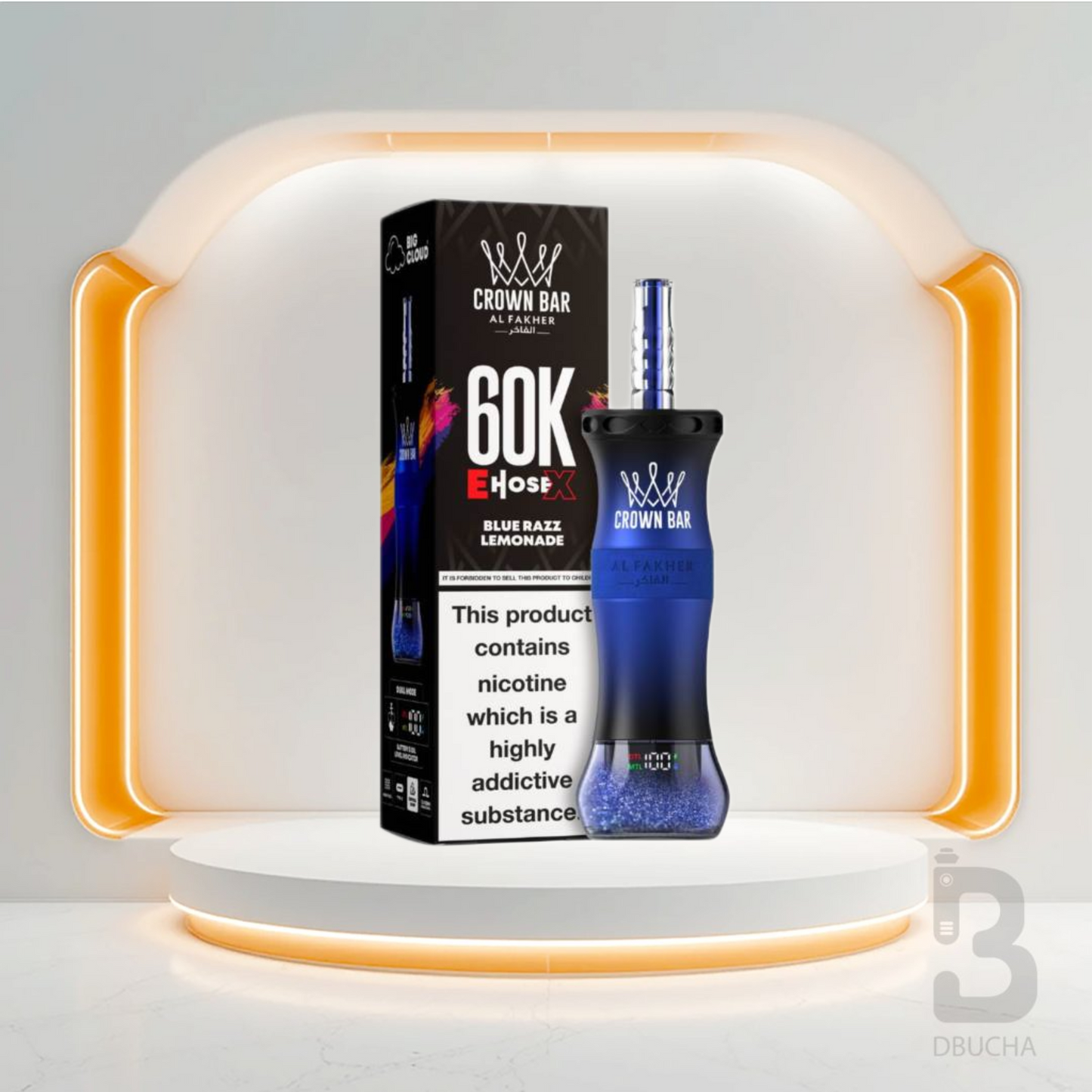 Jednorazówki - E papieros - Al Fakher - Crown Bar E-Hose X - 60K - Grape Mint - Najtańsze