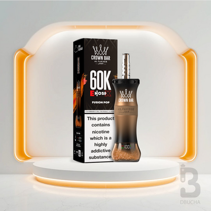 Jednorazówki - E papieros - Al Fakher - Crown Bar E-Hose X - 60K - Fusion Pop - Najtańsze