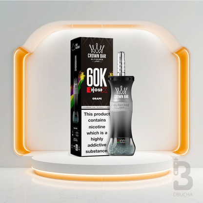 Jednorazówki - E papieros - Al Fakher - Crown Bar E-Hose X - 60K - Grape - Najtańsze