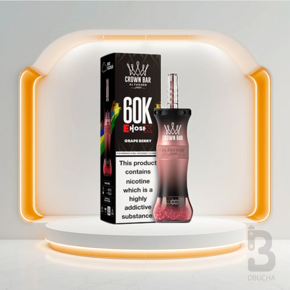 Jednorazówki - E papieros - Al Fakher - Crown Bar E-Hose X - 60K - Grape Berry - Najtańsze