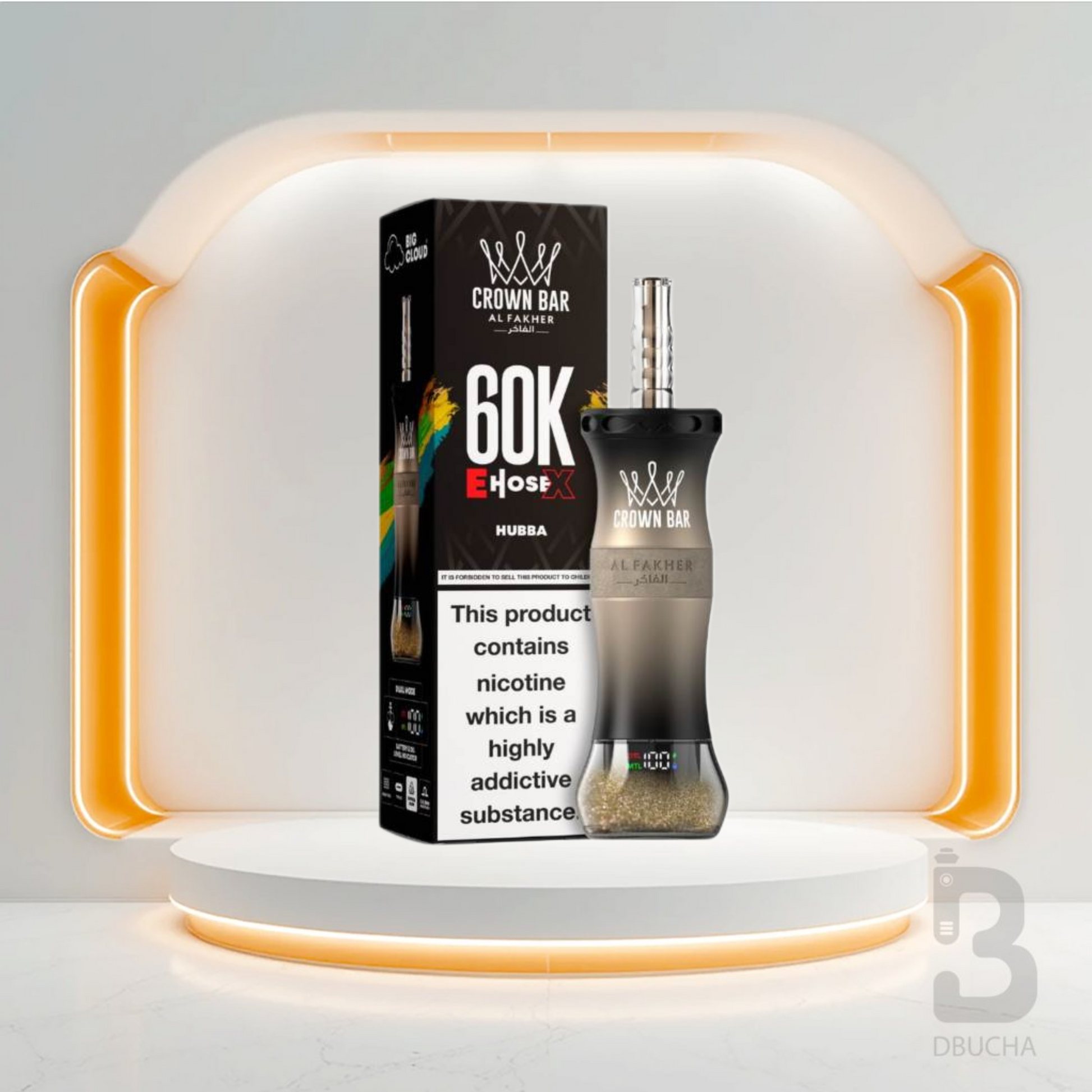 Jednorazówki - E papieros - Al Fakher - Crown Bar E-Hose X - 60K - Hubba - Najtańsze