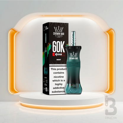 Jednorazówki - E papieros - Al Fakher - Crown Bar E-Hose X - 60K - Mint - Najtańsze
