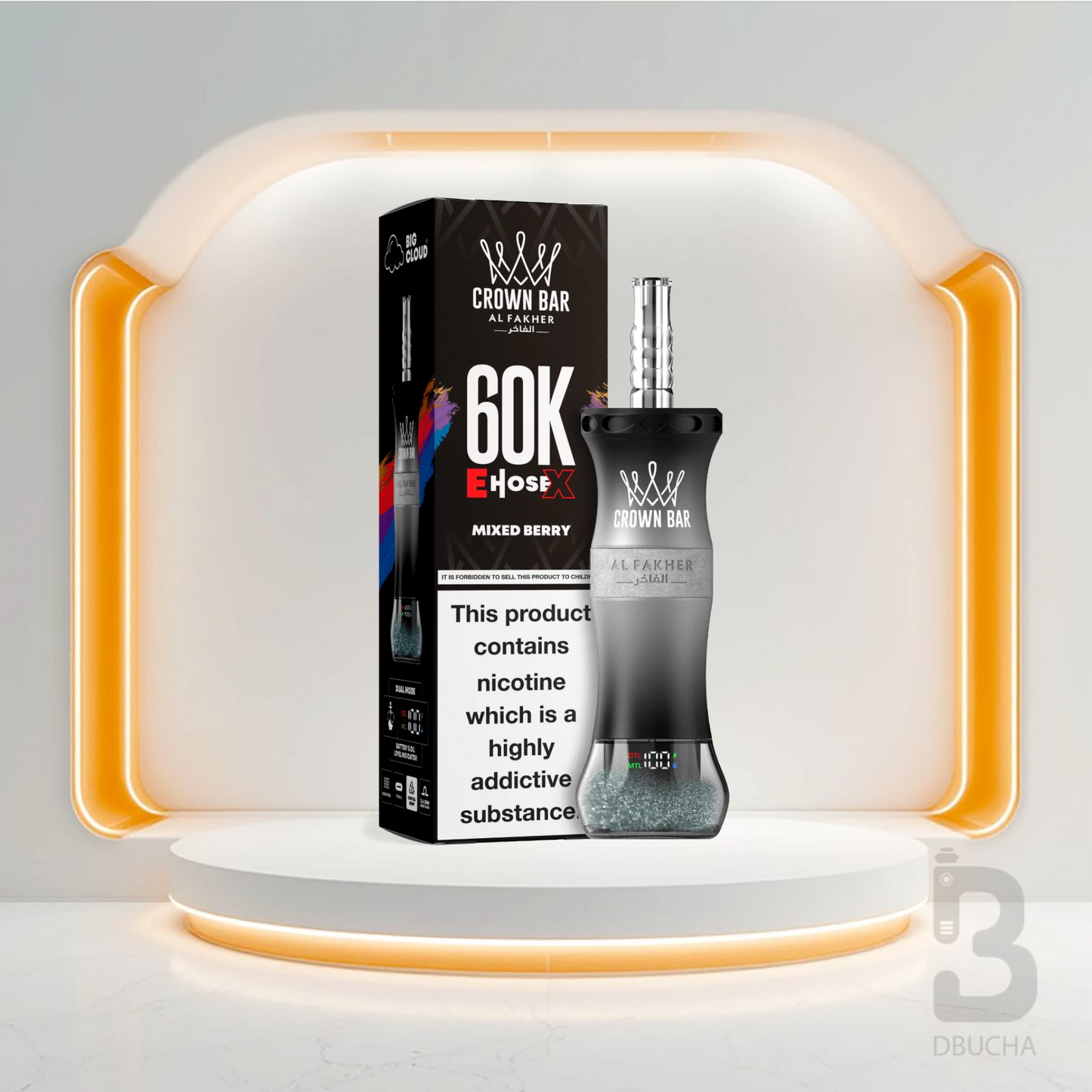 Jednorazówki - E papieros - Al Fakher - Crown Bar E-Hose X - 60K - Mixed Berry - Najtańsze