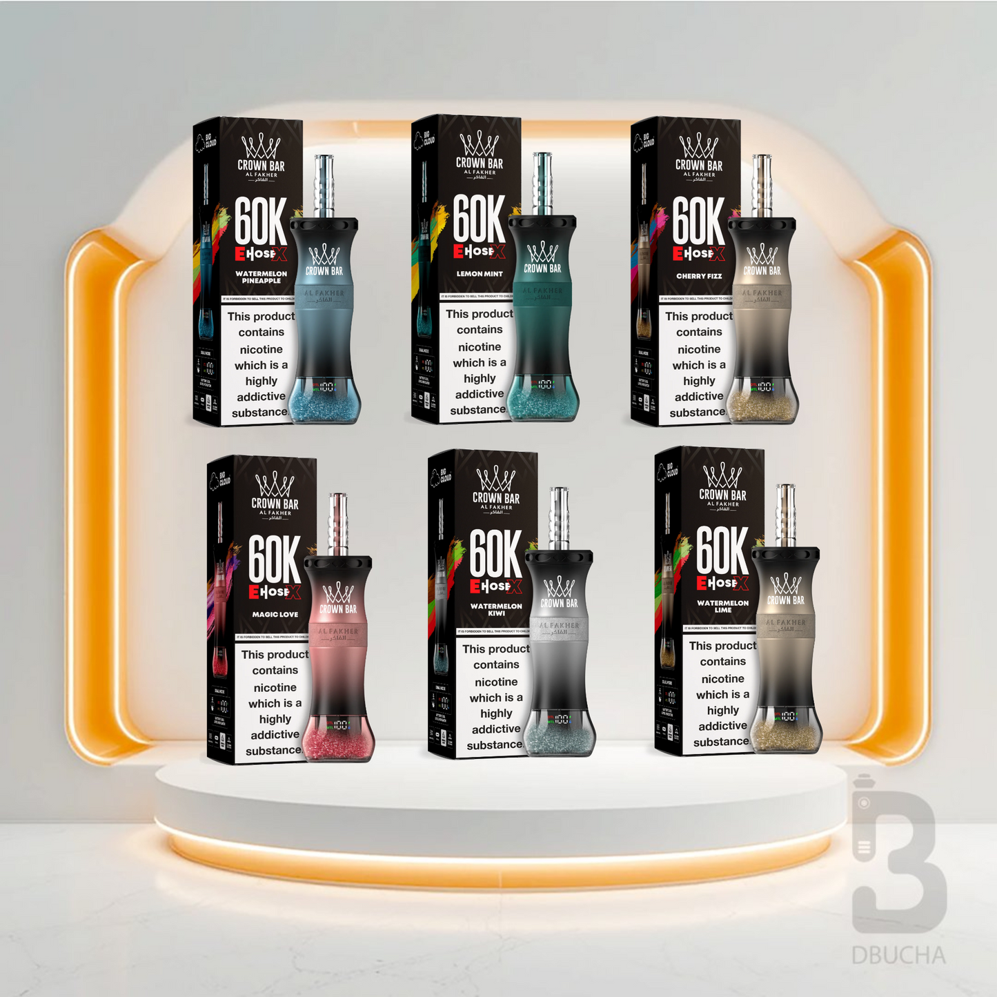 Jednorazówki - E papieros - Al Fakher - Crown Bar E-Hose X - 60K - Mix - Najtańsze