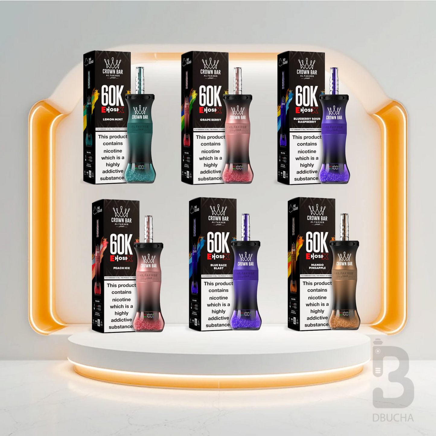 Jednorazówki - E papieros - Al Fakher - Crown Bar E-Hose X - 60K - Mix - Najtańsze