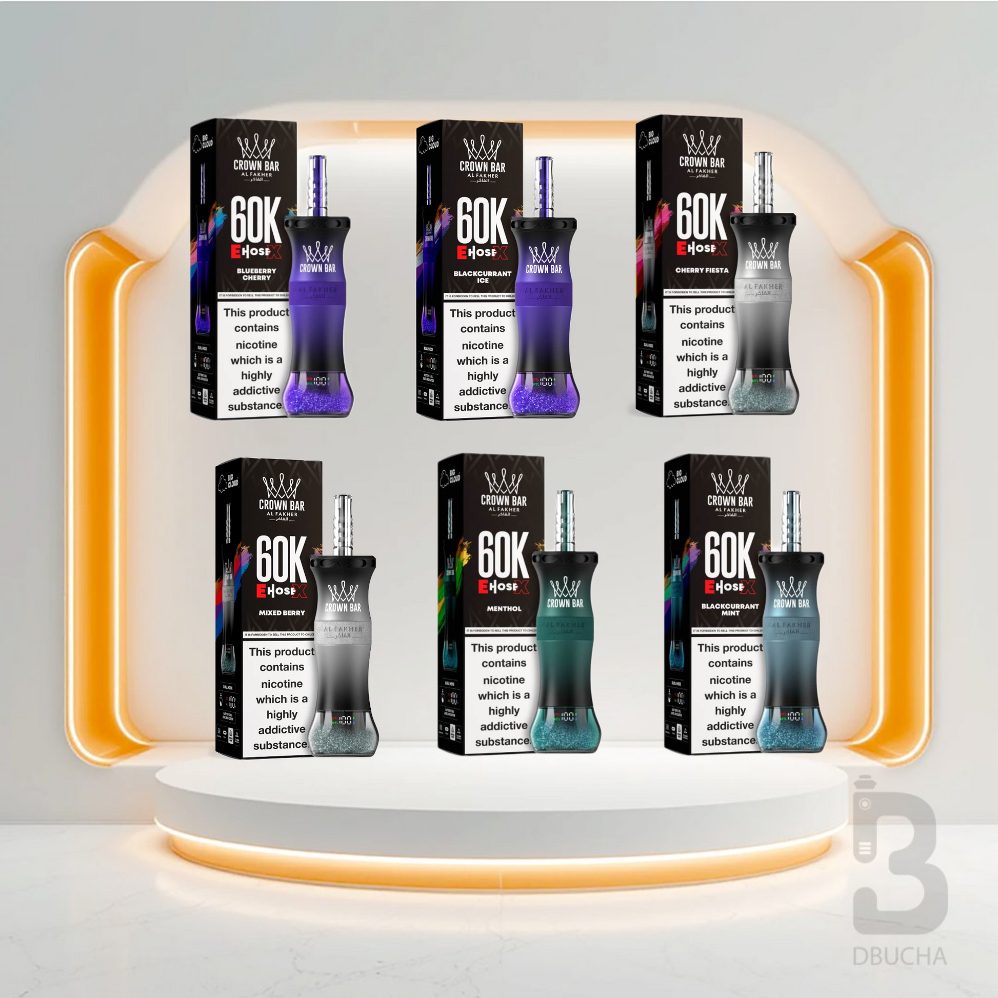 Jednorazówki - E papieros - Al Fakher - Crown Bar E-Hose X - 60K - Mix - Najtańsze