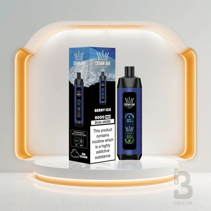 Jednorazówki - E papieros - Polska - Al Fakher - Crown Bar Pro - 8K - Berry Ice - Najtańsze