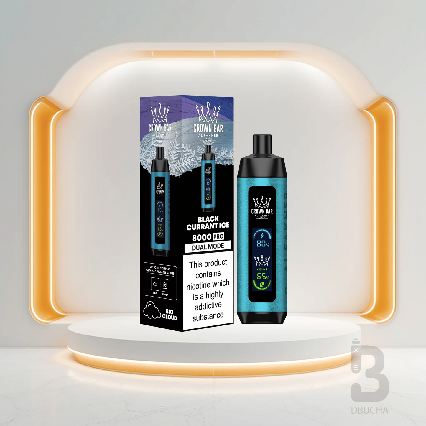 Jednorazówki - E papieros - Polska - Al Fakher - Crown Bar Pro - 8K - Black Currant Ice - Najtańsze