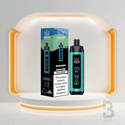 Jednorazówki - E papieros - Polska - Al Fakher - Crown Bar Pro - 8K - Gum Mint - Najtańsze
