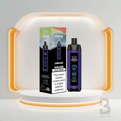 Jednorazówki - E papieros - Polska - Al Fakher - Crown Bar Pro - 8K - Lush Ice - Najtańsze